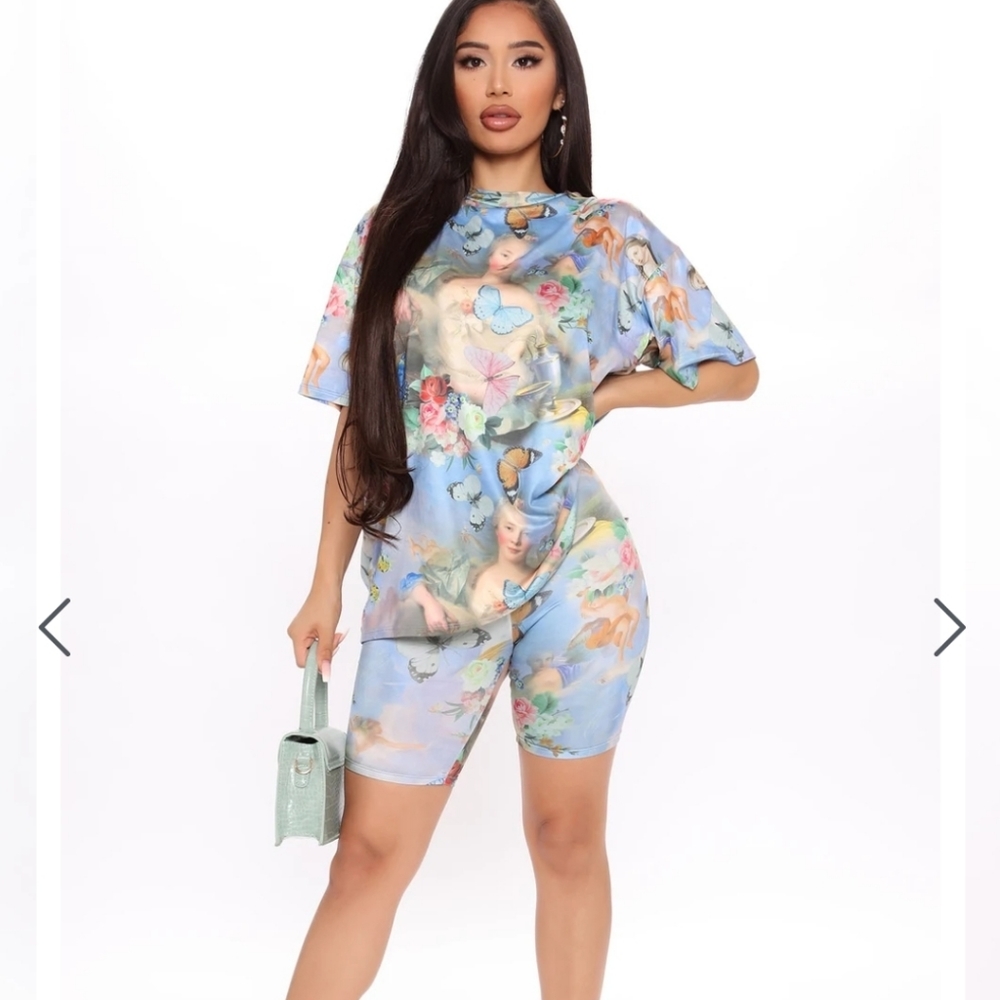 Fantasizing About You Biker Short Set